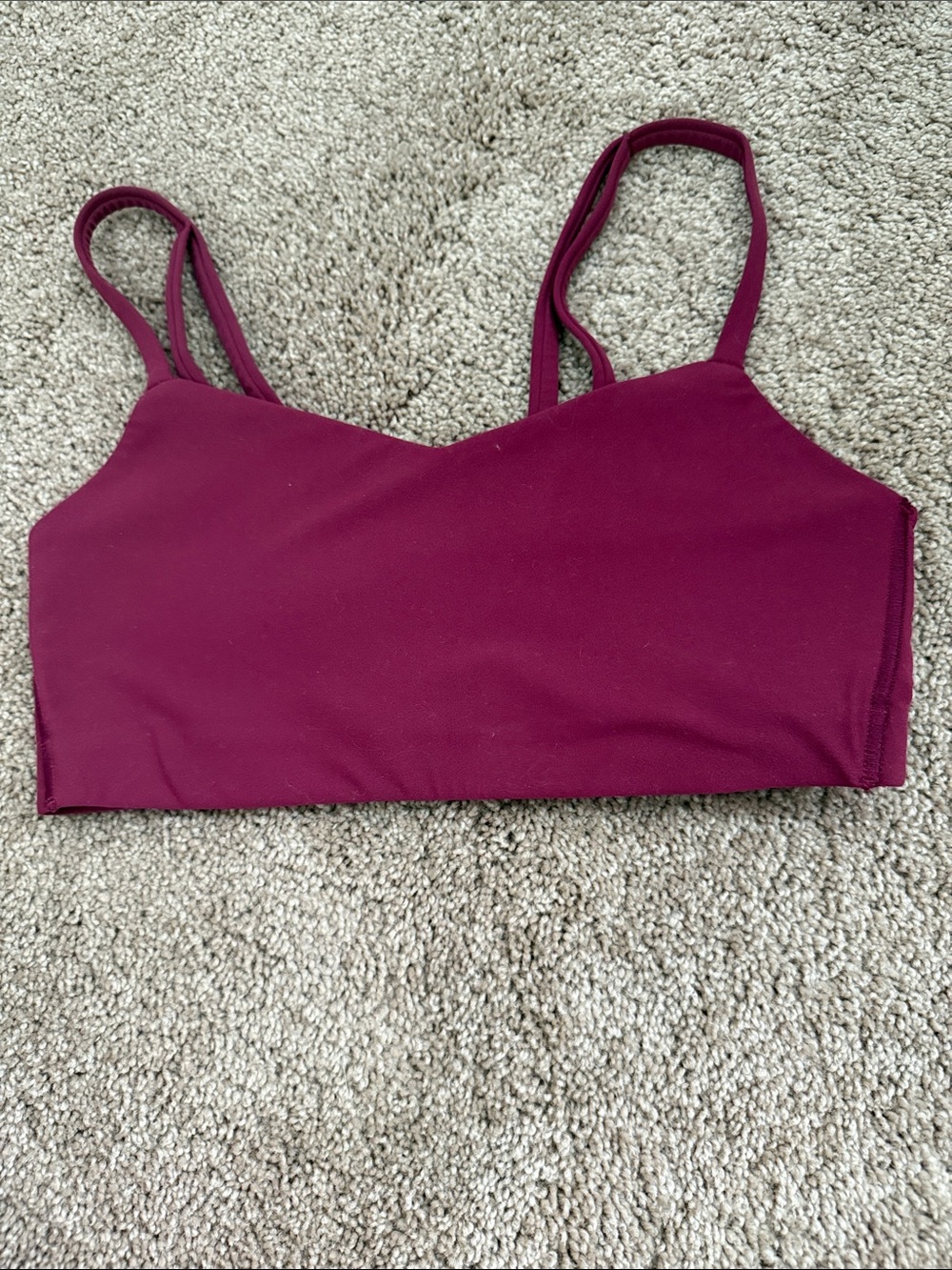 All in Motion Women's Burgundy Bralette Tank - size small